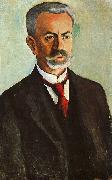 August Macke Portrait of Bernhard Koehler oil painting on canvas